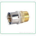Good quality CW617N brass compression casting press fitting brass fitting
